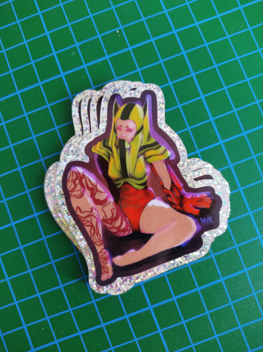 'Project:Manta' Glitter Sticker